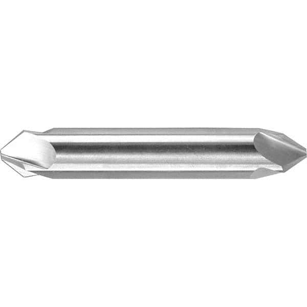 Melin Tool - 1/4" Head Diam, 1/4" Shank Diam, 4 Flute 120° High Speed Steel Countersink - Eagle Tool & Supply