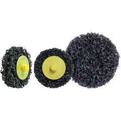 WALTER Surface Technologies - 3" Disc Diam, Aluminum Oxide Quick Change Disc - Type R Attaching System, Nonwoven, Black, 28,000 RPM, 04-L\xB6FX Series - Eagle Tool & Supply