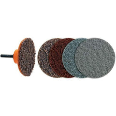 WALTER Surface Technologies - 3" Disc Diam, Aluminum Oxide Quick Change Disc - Type R Attaching System, Nonwoven, Coarse Grade, 28,000 RPM, 04-G\xB6Twist Blendex Series - Eagle Tool & Supply