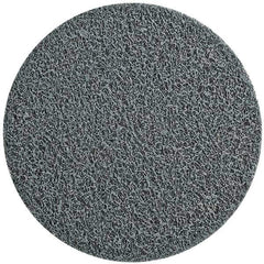 WALTER Surface Technologies - 3" Fine Grade Silicon Carbide Deburring Disc - Quick Change Connection, Gray, 15,100 Max RPM - Eagle Tool & Supply