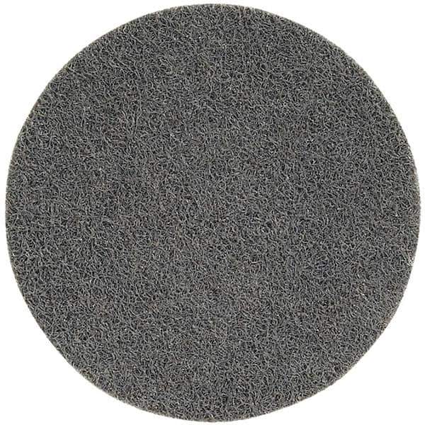 WALTER Surface Technologies - 3" Medium Grade Aluminum Oxide Deburring Disc - Quick Change Connection, Gray, 15,100 Max RPM - Eagle Tool & Supply