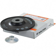 WALTER Surface Technologies - 5" Diam Disc Backing Turbo Backing Pad - 12,200 RPM - Eagle Tool & Supply