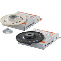 WALTER Surface Technologies - 7" Diam Disc Backing Turbo Backing Pad - Soft Density, 8,600 RPM - Eagle Tool & Supply