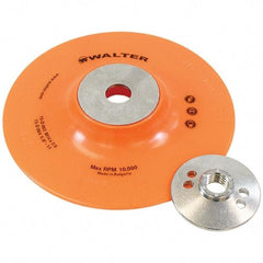WALTER Surface Technologies - 6" Diam Disc Backing Pad - 10,200 RPM - Eagle Tool & Supply