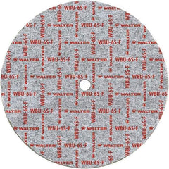 WALTER Surface Technologies - 3" Diam, 1/4" Face Width, 3/8" Center Hole, Fine Grade, Silicon Carbide Deburring Wheel - Unitized, Medium Grade, 18,100 RPM - Eagle Tool & Supply