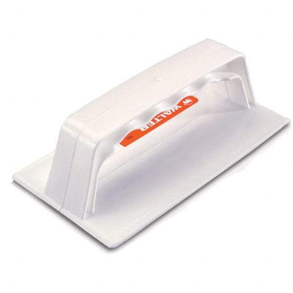 WALTER Surface Technologies - 3" Wide x 6" Long Hand Pad Holder with Molded Hook Attachment - Compatible with 6" x 9" BLENDEX - Eagle Tool & Supply