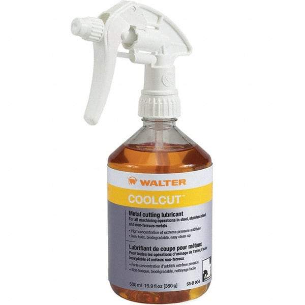 WALTER Surface Technologies - CoolCut, 500 mL Bottle Cutting Fluid - Liquid, For Broaching, Drilling, Milling, Reaming, Sawing, Shearing, Tapping - Eagle Tool & Supply