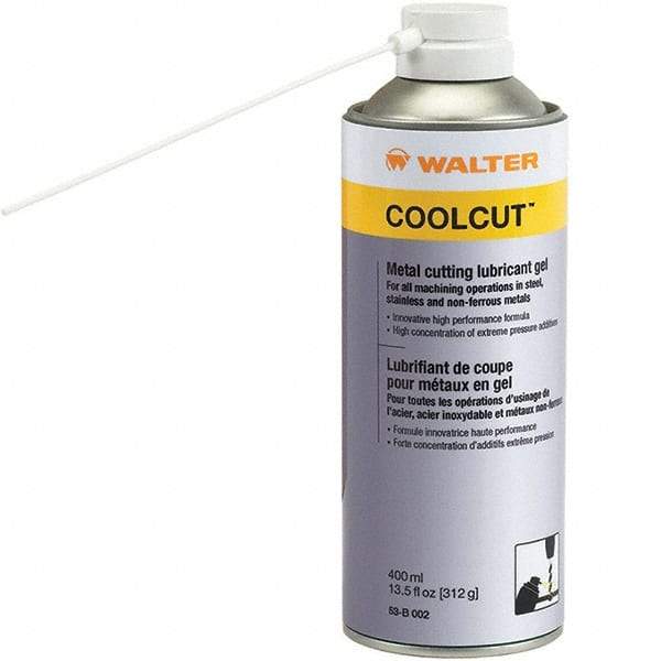 WALTER Surface Technologies - CoolCut, 11 oz Aerosol Cutting Fluid - Gel, For Broaching, Drilling, Milling, Reaming, Sawing, Shearing, Tapping - Eagle Tool & Supply