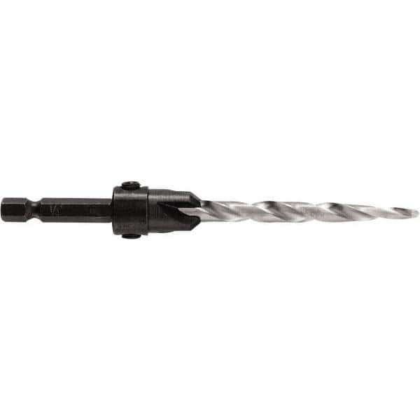 Irwin - Adjustable-Depth Drill Countersinks Cutter Head Diameter (Inch): 1/2 Drill Size Compatibility (Decimal Inch): 0.2500 - Eagle Tool & Supply