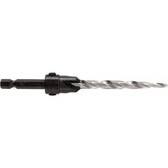 Irwin - Adjustable-Depth Drill Countersinks Cutter Head Diameter (Inch): 1/2 Drill Size Compatibility (Decimal Inch): 0.2500 - Eagle Tool & Supply