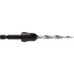 Irwin - Adjustable-Depth Drill Countersinks Cutter Head Diameter (Inch): 7/16 Drill Size Compatibility (Decimal Inch): 0.2188 - Eagle Tool & Supply