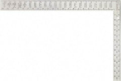 Irwin - 24" Blade Length, 16" Base Length Aluminum Square - Eagle Tool & Supply