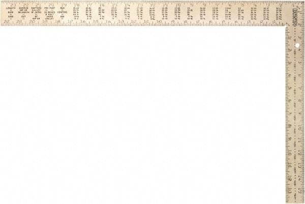 Irwin - 24" Blade Length, 16" Base Length Steel Square - Eagle Tool & Supply