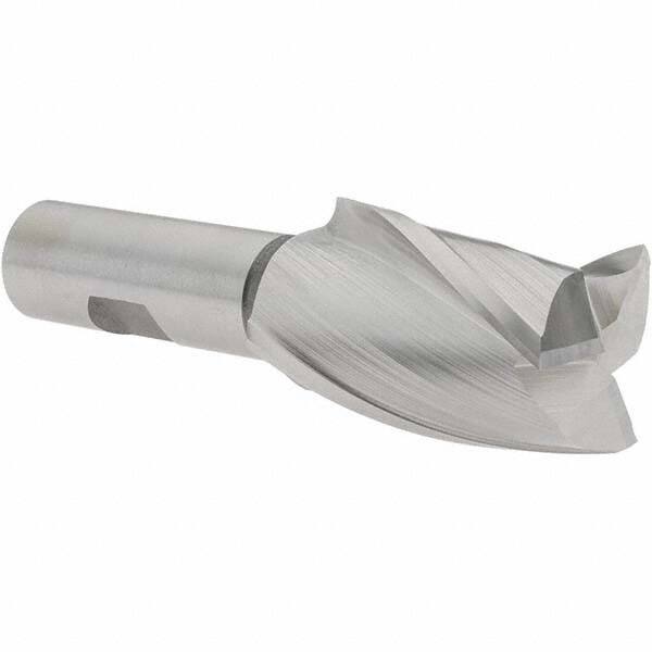 Melin Tool - 1-1/4", 2" LOC, 3/4" Shank Diam, 4-1/4" OAL, 3 Flute, Cobalt Square End Mill - Single End, Uncoated, Spiral Flute, 30° Helix, Centercutting, Right Hand Cut, Right Hand Flute - Eagle Tool & Supply