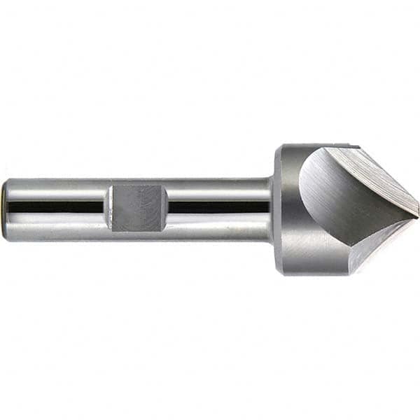 Melin Tool - 1-1/4" Diam 2 Flute Single End Cobalt Chamfer Mill - Eagle Tool & Supply