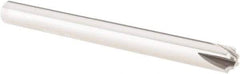 Melin Tool - 1/32" Radius, 4 Flute Solid Carbide Corner Rounding End Mill - Single End, Uncoated, 1/8" Tip Diam, 2" OAL, 3/16" Shank Diam - Eagle Tool & Supply