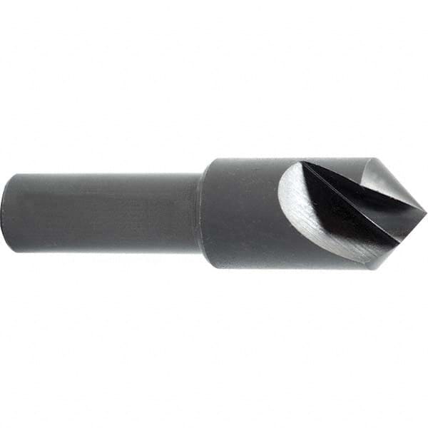 Melin Tool - 1-1/2" Head Diam, 3/4" Shank Diam, 1 Flute 120° High Speed Steel Countersink - Eagle Tool & Supply