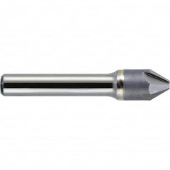Melin Tool - 1/4" Head Diam, 1/4" Shank Diam, 4 Flute 90° Carbide-Tipped Countersink - Eagle Tool & Supply