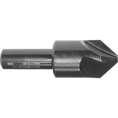 Melin Tool - 1-1/4" Head Diam, 1/2" Shank Diam, 4 Flute 60° High Speed Steel Countersink - Eagle Tool & Supply