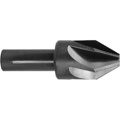 Melin Tool - 7/8" Head Diam, 1/2" Shank Diam, 6 Flute 100° High Speed Steel Countersink - Eagle Tool & Supply