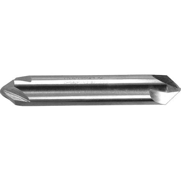 Melin Tool - 1/4" Head Diam, 1/4" Shank Diam, 4 Flute 60° High Speed Steel Countersink - Eagle Tool & Supply