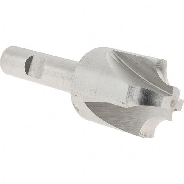 Melin Tool - 5/16" Radius, 1-1/8" Mill Diam, 4 Flute Cobalt Corner Rounding End Mill - Single End, Uncoated, 1/2" Tip Diam, 3-1/2" OAL, 1-1/8" Shank Diam - Eagle Tool & Supply