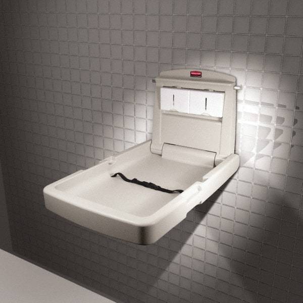 Rubbermaid - Baby Changing Station - 23" Long x 4" High x 34.1" Wide - Eagle Tool & Supply