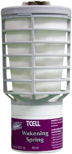 Rubbermaid - 48 mL Air Freshener Dispenser Refill - Wakening Spring, Compatible with TCell Odor Control System Dispensers - Eagle Tool & Supply