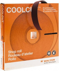 WALTER Surface Technologies - 1" x 50 Yd 240 Grit Aluminum Oxide Cloth Roll - J Weighted Backing - Eagle Tool & Supply