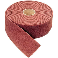 WALTER Surface Technologies - 30' Long x 4" Wide Nonwoven Roll - Medium Grade, Maroon, Aluminum Oxide - Eagle Tool & Supply