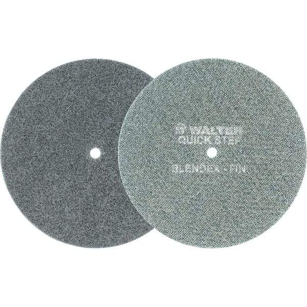 WALTER Surface Technologies - 7" Diam, Aluminum Oxide Hook & Loop Disc - Fine Grade, Coated, Series 07-R, Quick-Step Blendex - Eagle Tool & Supply