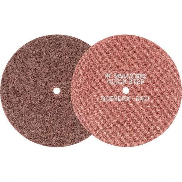WALTER Surface Technologies - 7" Diam, Aluminum Oxide Hook & Loop Disc - Medium Grade, Coated, Series 07-R, Quick-Step Blendex - Eagle Tool & Supply