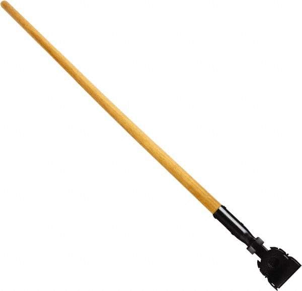 Rubbermaid - 60" Swivel Hardwood Snap-On Mop Handle - Plastic Connector, Use with Dust Mops - Eagle Tool & Supply