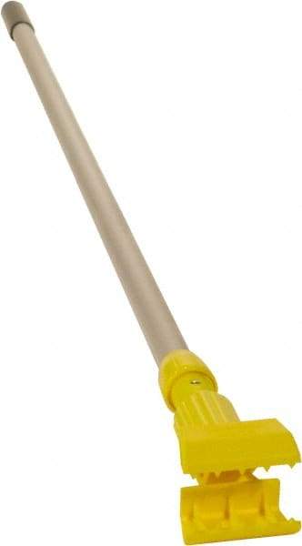 Rubbermaid - 54" Standard Aluminum Clamp Jaw Mop Handle - 5" Mop Head Band, Plastic Connector, Use with Wet Mops - Eagle Tool & Supply