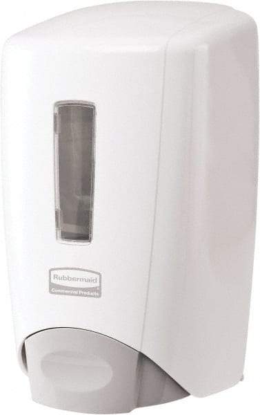 Rubbermaid - 500 mL Foam/Liquid Hand Soap Dispenser - Plastic, Wall Mounted, White - Eagle Tool & Supply