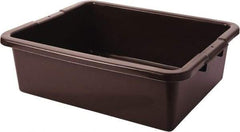 Rubbermaid - 7.1 Gal, Brown Polyethylene Tote Container - Nesting, 21-1/2" Long x 17.1" Wide x 7" High - Eagle Tool & Supply