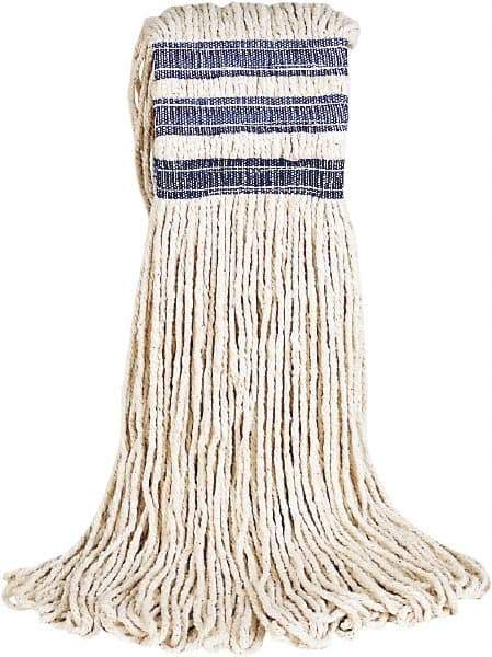 Rubbermaid - Blue Head Band, Large Cotton Loop End Mop Pad - Quick Change Connection - Eagle Tool & Supply