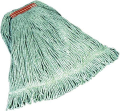 Rubbermaid - 5" Red Head Band, Large Blended Fiber Loop End Mop Head - 4 Ply, Side Loading Connection - Eagle Tool & Supply