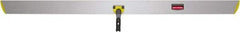 Rubbermaid - 60" Long x 5" Wide Aluminum Dust Mop Frame - Yellow, Hook & Loop & Quick Connect - Eagle Tool & Supply