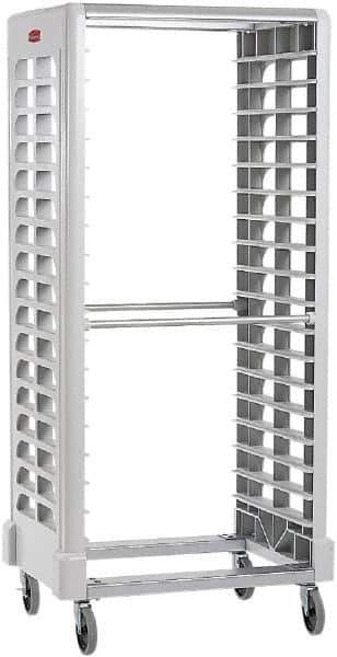 Rubbermaid - 18 Shelf, White Pan Storage Rack - 603.25mm Wide x 1,724.15mm High x 31-3/4" Deep - Eagle Tool & Supply