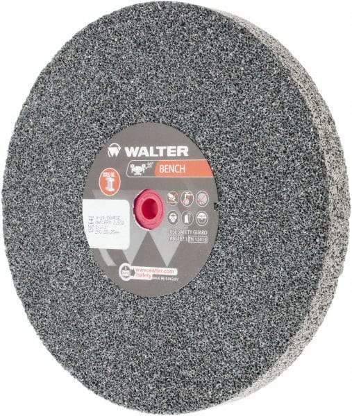 WALTER Surface Technologies - 24 Grit Aluminum Oxide Bench & Pedestal Grinding Wheel - 10" Diam x 1" Hole x 1" Thick, 2500 Max RPM, Coarse Grade, Vitrified Bond - Eagle Tool & Supply