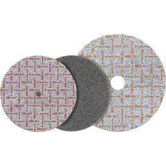 WALTER Surface Technologies - 6" Diam, 1/2" Face Width, 1" Center Hole, Medium Grade, Aluminum Oxide Deburring Wheel - Unitized, Hard Grade, 7,500 RPM - Eagle Tool & Supply