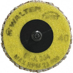 WALTER Surface Technologies - 40 Grit, 2-1/2" Disc Diam, Aluminum Oxide Flap Disc - 23,000 Max RPM, Fiber Backing, Quick Change Type R Attaching System, Coated - Eagle Tool & Supply