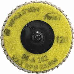 WALTER Surface Technologies - 120 Grit, 2-1/2" Disc Diam, Aluminum Oxide Flap Disc - 23,000 Max RPM, Fiber Backing, Quick Change Type R Attaching System, Coated - Eagle Tool & Supply