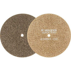 WALTER Surface Technologies - 7" Diam, Aluminum Oxide Hook & Loop Disc - Coarse Grade, Coated, Series 07-R, Quick-Step Blendex - Eagle Tool & Supply