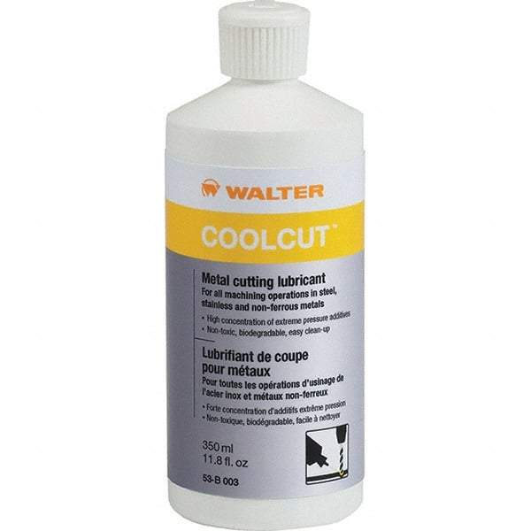 WALTER Surface Technologies - CoolCut, 350 mL Bottle Cutting Fluid - Liquid, For Broaching, Drilling, Milling, Reaming, Sawing, Shearing, Tapping - Eagle Tool & Supply