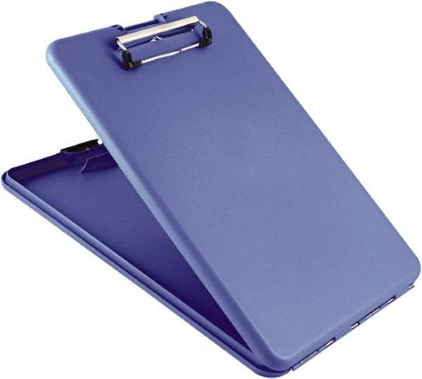 Saunders - 1-1/4" Long x 9-1/2" Wide, Clip Board - Blue - Eagle Tool & Supply