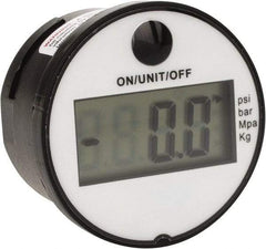 Kodiak Controls - 1-3/4" Dial, 1/8 Thread, 0-145 Scale Range, Pressure Gauge - Back Connection Mount, Accurate to 1% of Scale - Eagle Tool & Supply
