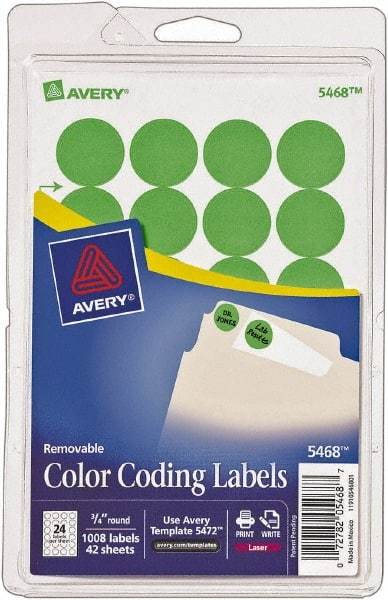 AVERY - Blank Shipping Label - 3/4" High x 3/4" Wide - Eagle Tool & Supply