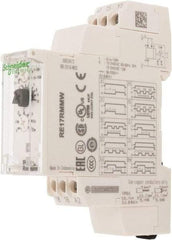 Schneider Electric - 100 hr Delay, Multiple Range SPDT Time Delay Relay - 8 Contact Amp, 12 to 240 VAC/VDC, Selector Switch - Eagle Tool & Supply